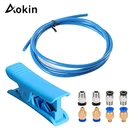 4 шт. PC4-M6 фитинги + 4 шт. PC4-M10 штыревые прямые пневматические PTFE трубки нажимной фитинг разъем для 3D принтера 1,75 мм нити