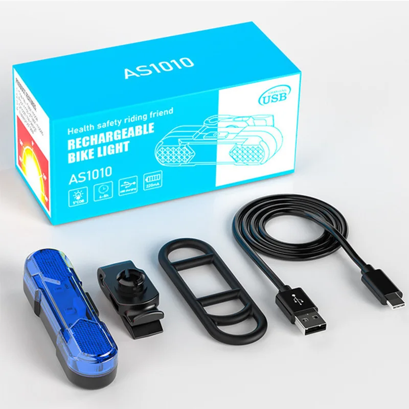 

Bicycle lamp LED USB Charging Waterproof Mountain bike Tail lamp Road car Night riding Safety warning Lamp folding Car headlight