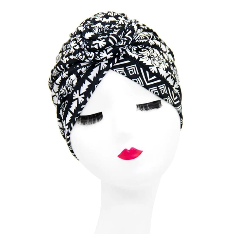 

2021 Forehead cross Inner caps for bonnet Fashion print cotton muslim turban Africa wrap head scarf Inner hijabs turbante