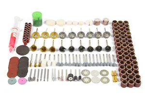 Набор аксессуаров для вращающихся инструментов Dremel с синей абразивной головкой, 218 шт.компл.