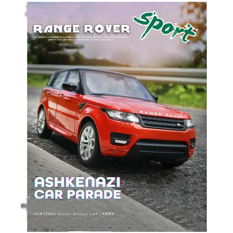 

1:24 Free Shipping Alloy Car Land-Rover Model Range Rover Sports Car Model Sound and Light Back Children Toys Favorite