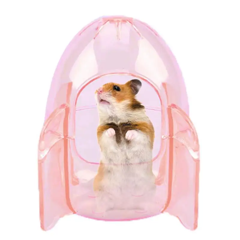 

1 Pcs Pet Hamster Dry Bath Room Hedgehog Sand Room Toilet Small Animal Squirrel Shower Rooms Plastic Transparent Degus Bathroom