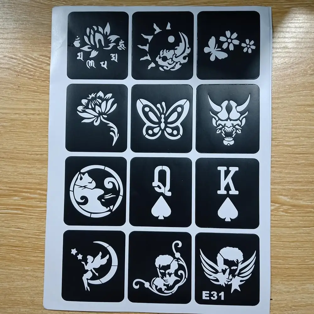 Трафареты для татуировок трафареты мужчин рисунок льва тигра блеск трафарет