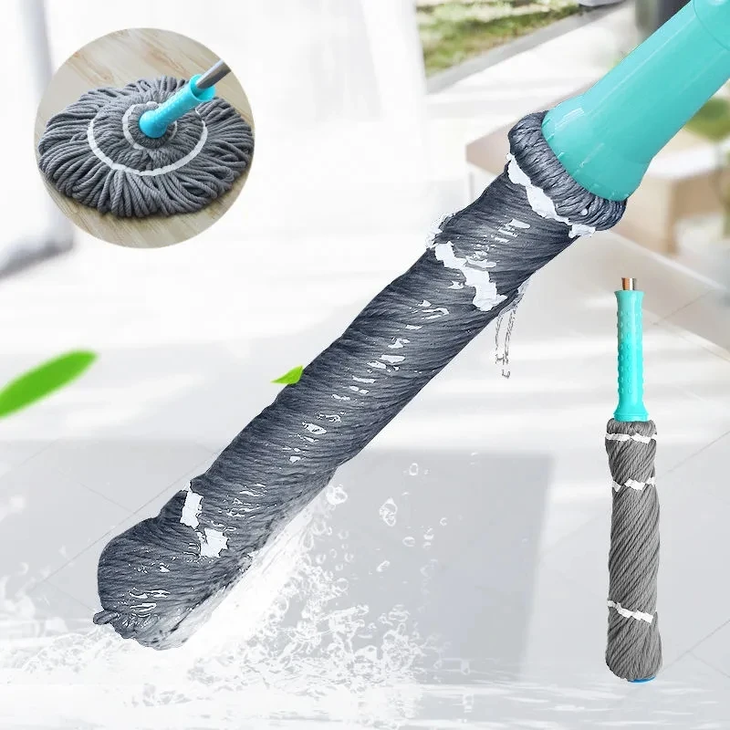 

Self-twisting Water Mop Rotating Free Hand Washing Dry and Wet Dual-use Old-fashioned Household Ordinary Lazy Squeeze Water and