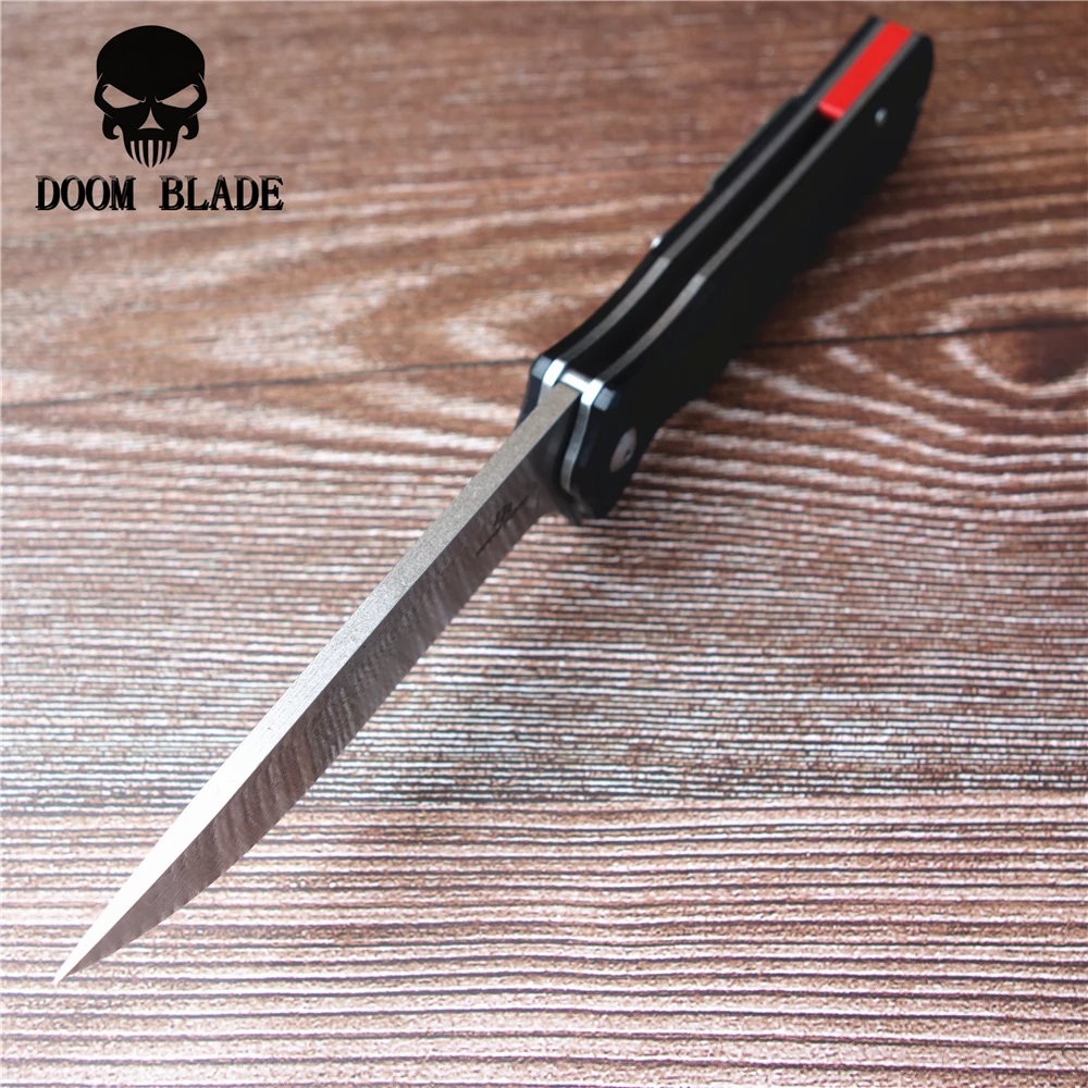 210 мм 100% D2 лезвие шарикоподшипник ножи тактический карманный складной нож G10