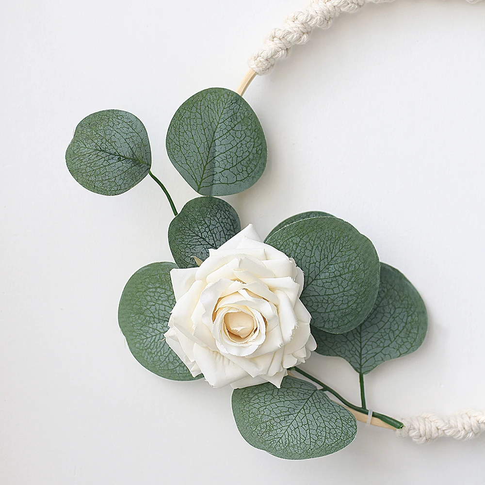 Искусственные цветы весенний венок настенный свадебный Декор для дома