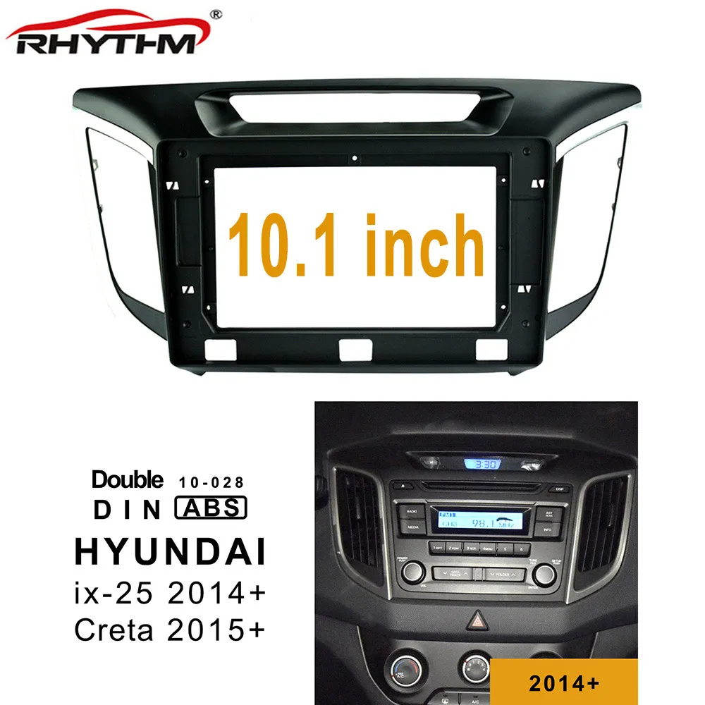 only frame Автомобильная радиосвязь для hyundai IX25 CRETA- 2Din Автомобильная рамка аудио фитинг адаптер Переходная панель для hyundai CRETA - Название цвета: only frame
