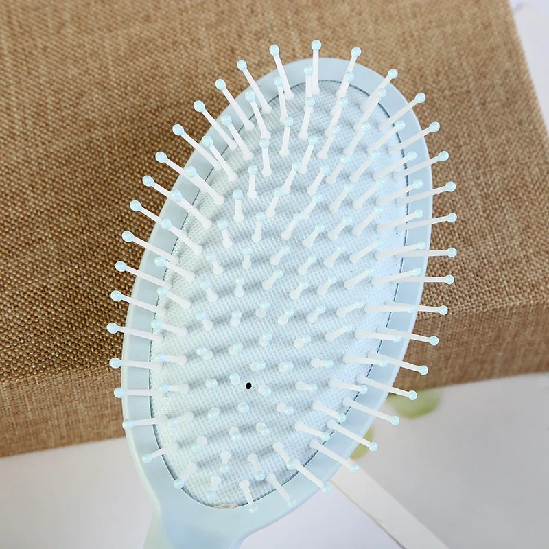 

Women's Portable Airbag Anti-Static Massage Comb Candy Color Plastic Handle Hairdressing Professional Styling Tool