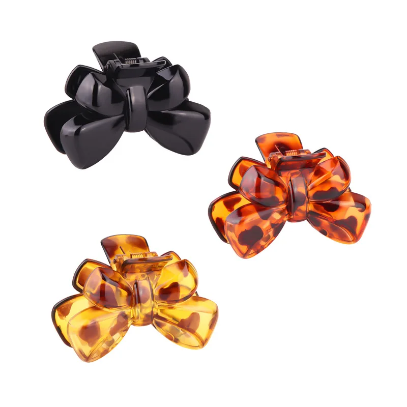 

Заколка для волос женская, 8 см, заколки для волос зажимы, черная, с черепахой