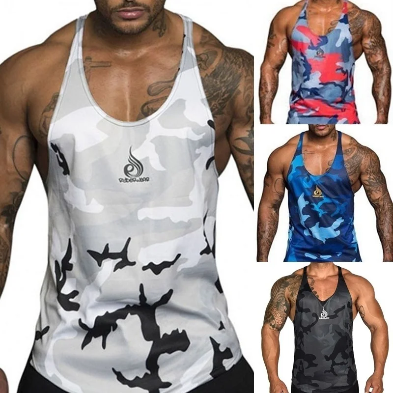 

Мужская футболка ZOGAA 2021, мужские футболки, камуфляжная Мужская Спортивная майка для фитнеса, быстросохнущая Мужская одежда для фитнеса