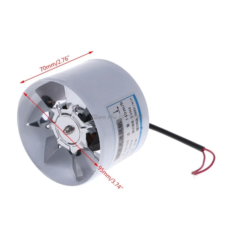 

4 Inch Duct Air Ventilator Wall Window Pipe Exhaust Fan Metal Exhauster Ceiling Ventilation Fans Blower Whosale&DropShip