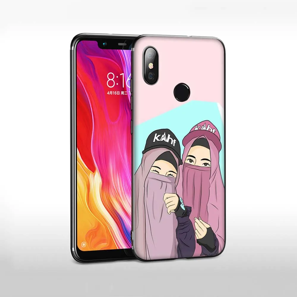 Oriental Woman In Hijab Face Muslim Islamic Gril Eyes TPU Case for Huawei Honor view 20 9x Pro P smart Z Plus Mate 30 Lite | Мобильные