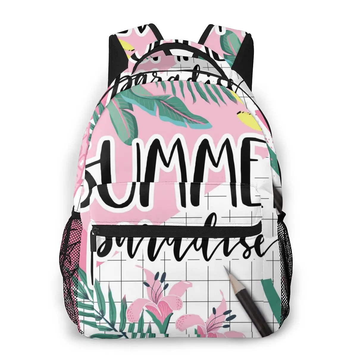 

Summer Paradise Backpack School Bags Casual for Teenager Girls Shoulder Bag Travel Bags