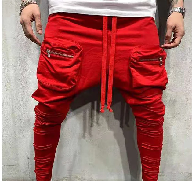 

men's hot sale hip-hop hip-hop trousers fashion sports trend begging eg trousers outdoor fitness training pants 2021