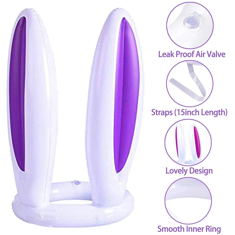 Надувная лодка с заячьими ушками кольцо бросить вечерние игр (2 комплекта & 8