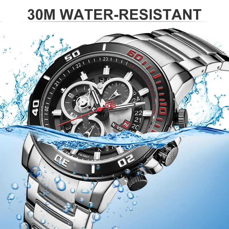

NAVIFORCE Mens Watches Top Brand Luxury Men Fashion Business Analog Quartz Watch Male Waterproof Wristwatch Relogio Masculino