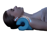 cervical neck traction support massage pillow gravity pillow pain relief back stretching relax neck correct massager