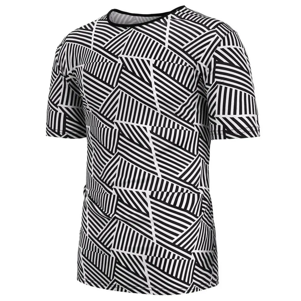 2019 летняя футболка с короткими рукавами Мужская 3D печать цифровая Цветочная