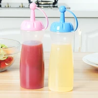 240ml plastic squeeze bottles with cap clear condiment dispenser hot sauce oil vinegar ketchup gravy cruet kitchen gadgets