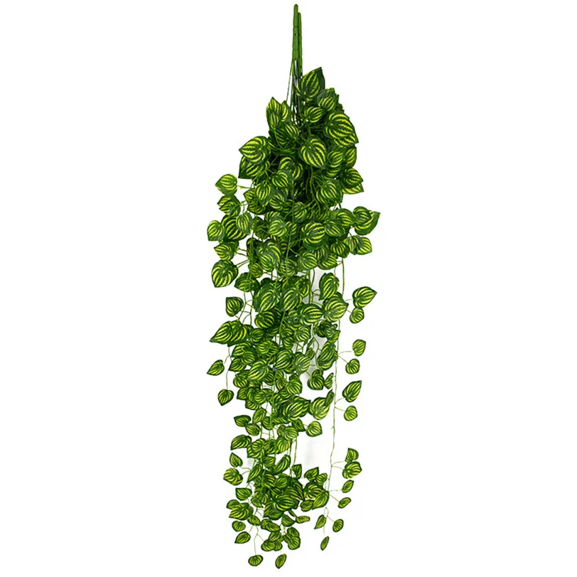 

Artificial plants Vine Plant Leaves Garland fake flowers Bouquet Wedding Holding Party Home Wall Decoration 2021 new drop ship
