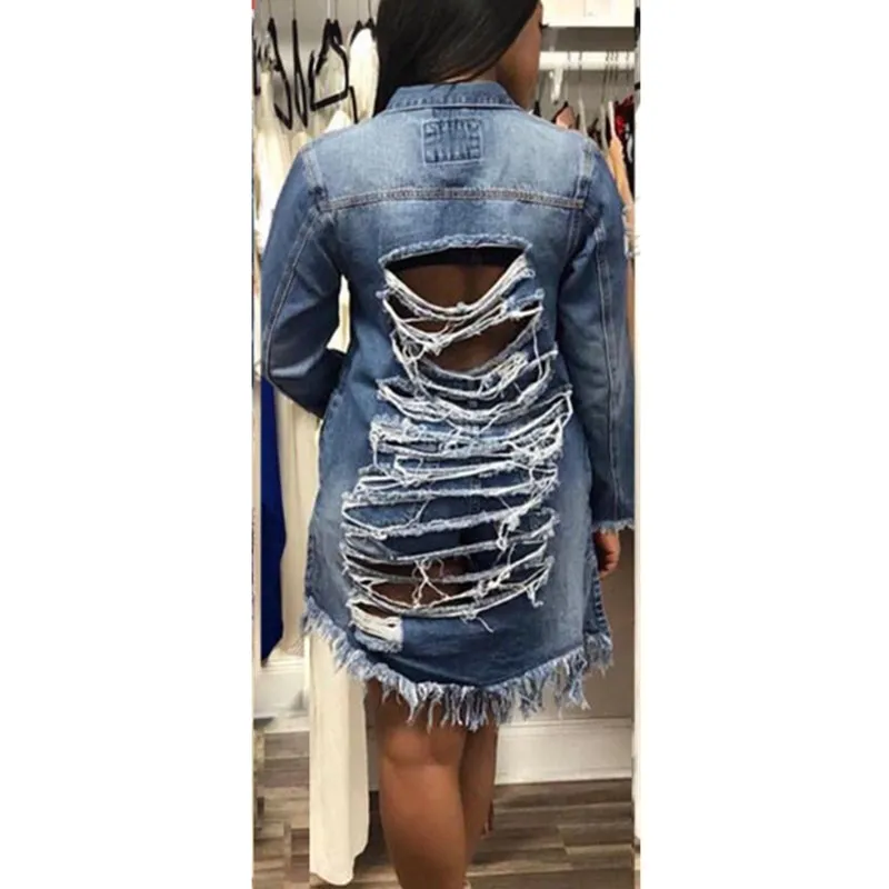 Женская джинсовая куртка с длинным рукавом повседневная приталенная в стиле