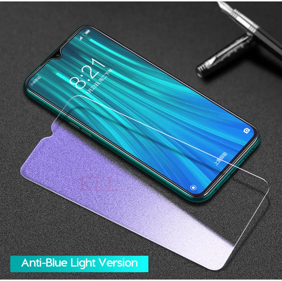 2 шт 2.5D полный Чехол, анти-синий светильник, закаленное стекло для Red mi Note 8 Pro 8 8A 7A Xiaomi mi 9 Pro 5G Lite Blask Shark 2 Pro mi A3