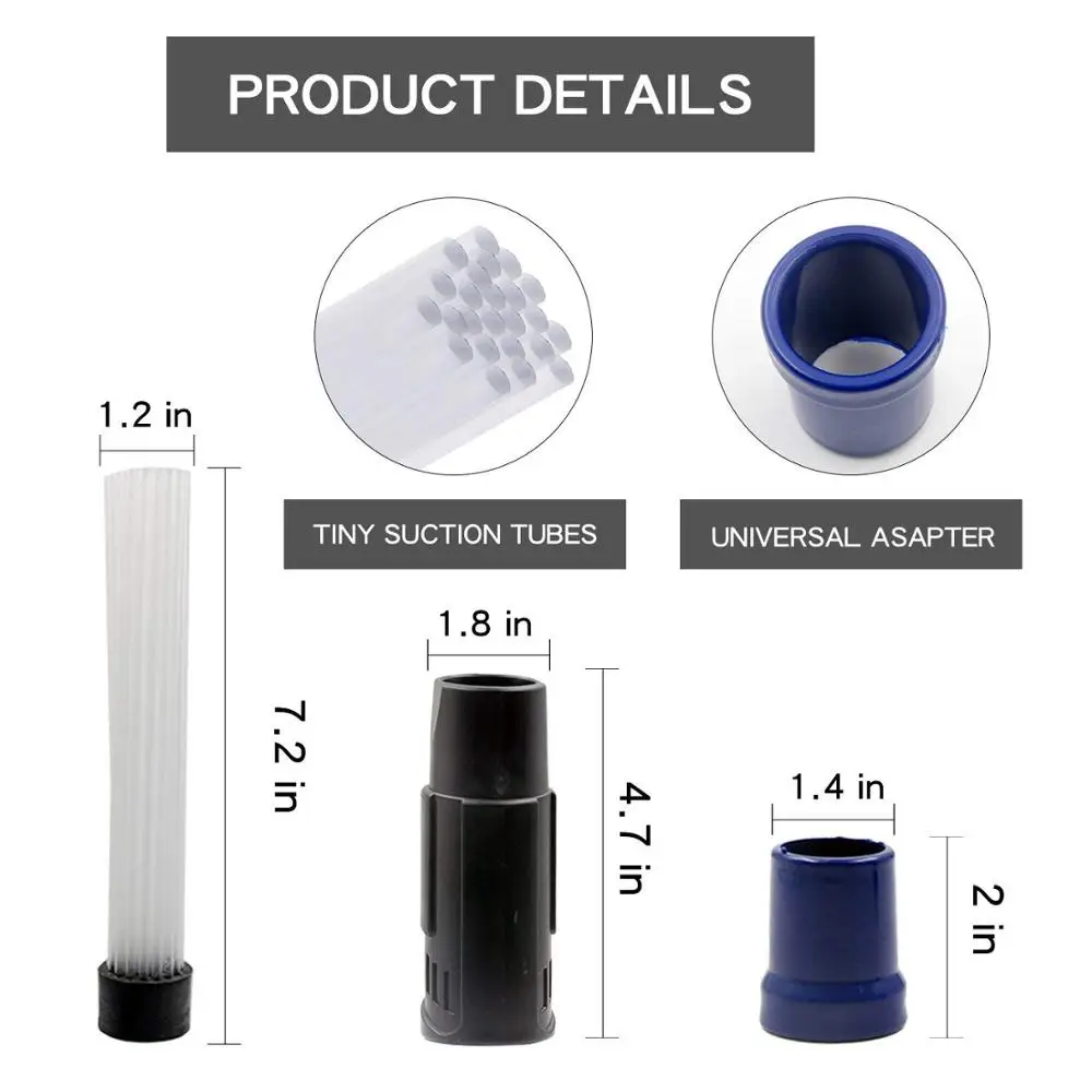 Многофункциональная насадка для пылесоса для удаления пыли и грязи с трубок и кистей