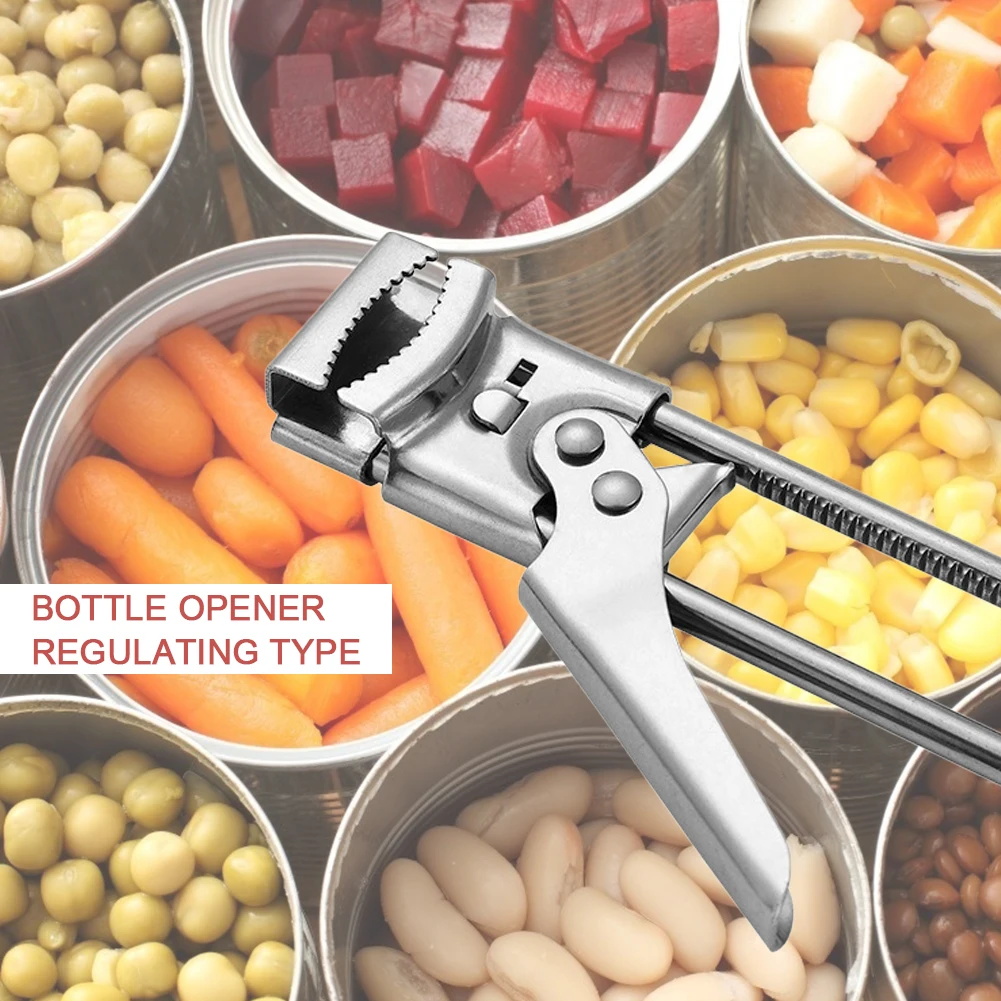 Открывалка для бутылок практичная прочная нержавеющая сталь регулируемая