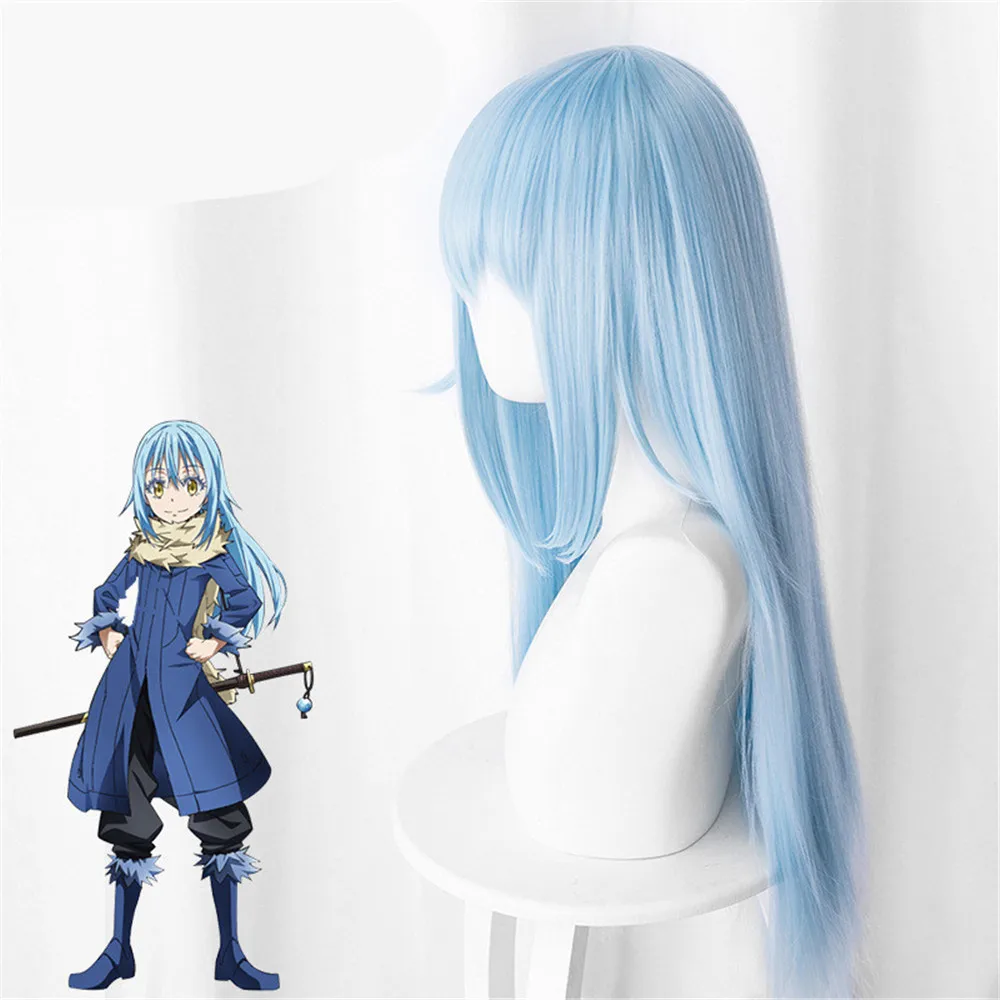 Парик для косплея в этот раз я получил восстановление как слайм Rimuru Tempest длинные