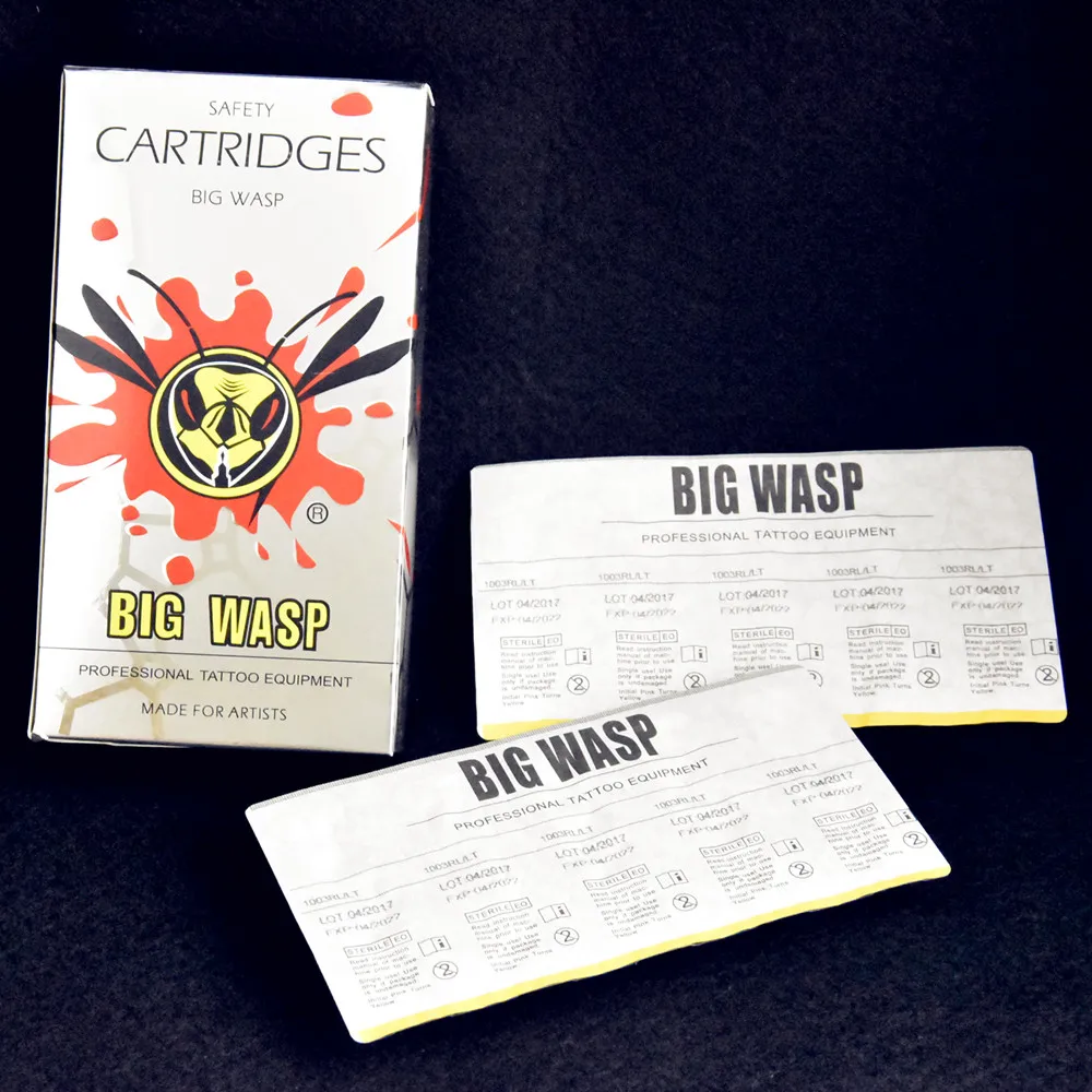 Коробка из 20 штук BIGWASP стандартные татуировки иглы картриджи Magnum