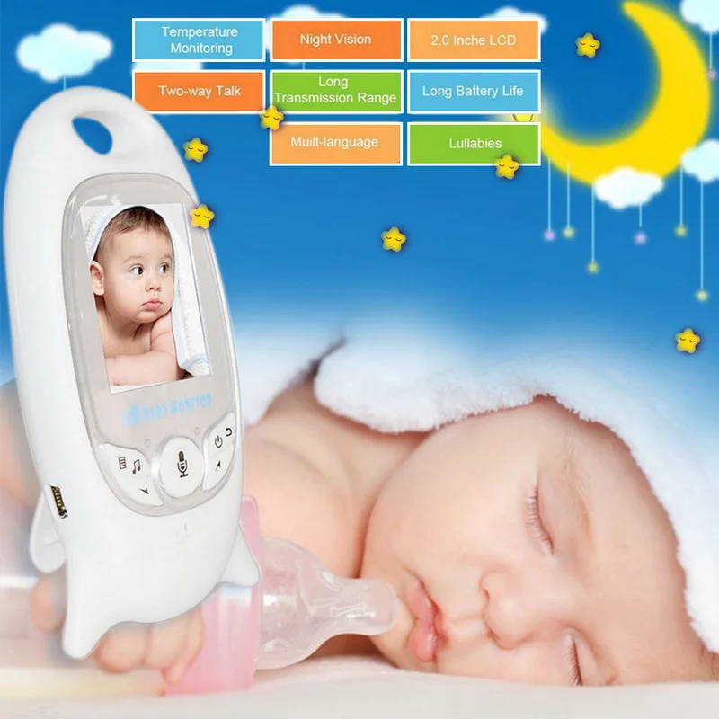 Беспроводной видеоняня VB601 2 0 дюймов Цветная камера безопасности Way Talk ночного
