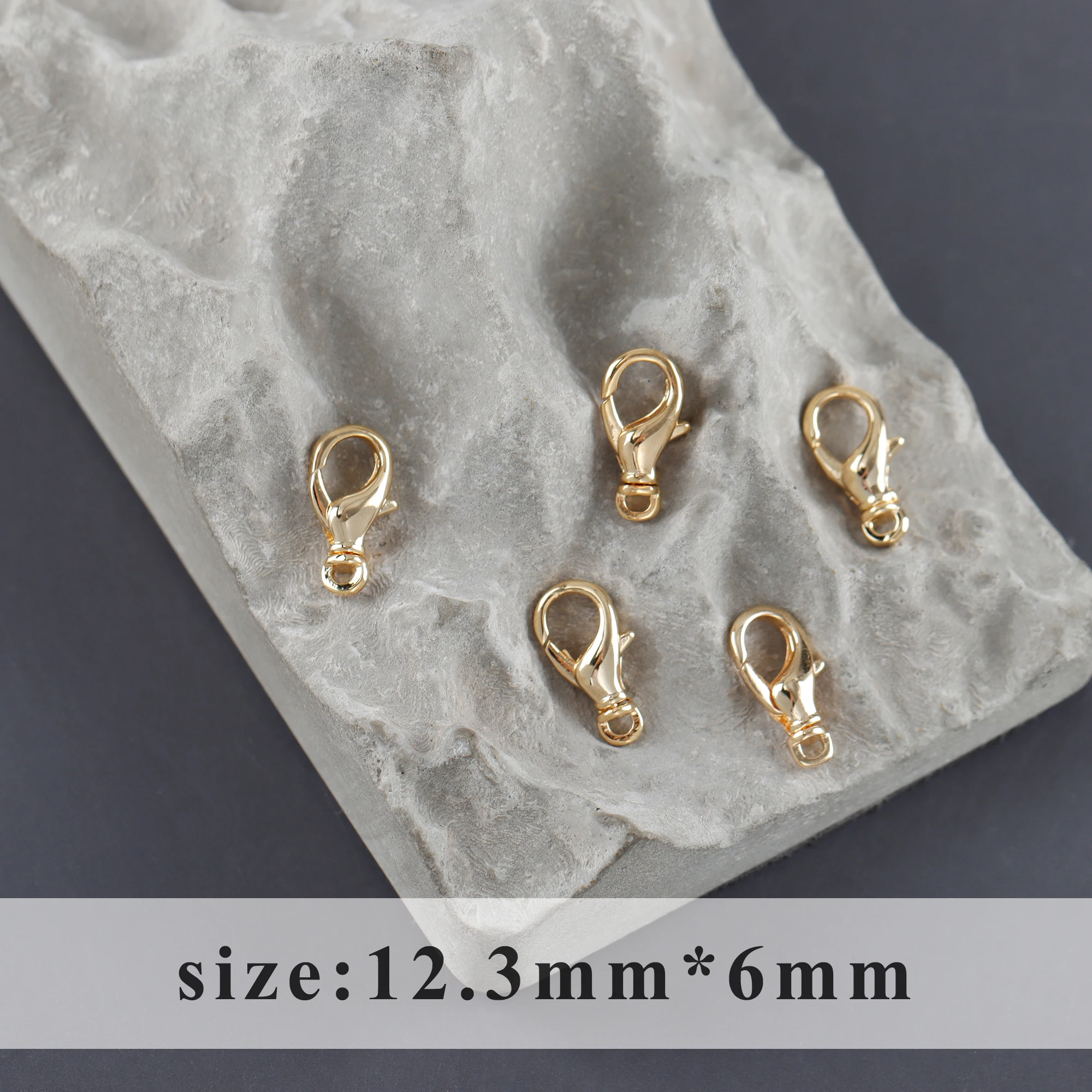 GUFEATHER M1108 jewelry accessories lobster clasp pass REACH nickel free 18k gold rhodium plated copper diy hooks 10pcs/lot - купить по