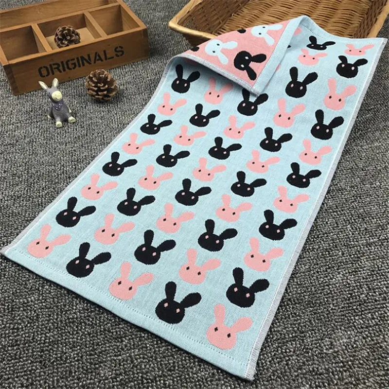 Полотенце для лица 25*50 см с мультяшным Кроликом мягкое банное полотенце спа душа