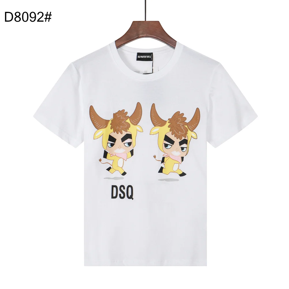 

Мужская хлопковая футболка с коротким рукавом и графическим принтом