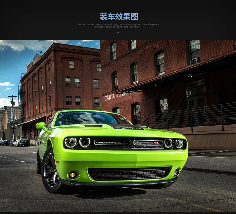 AKD автомобильный Стайлинг для Dodge Challenger фары- Challenger светодиодный Светодиодный фонарь Drl Bi Xenon автомобильные аксессуары