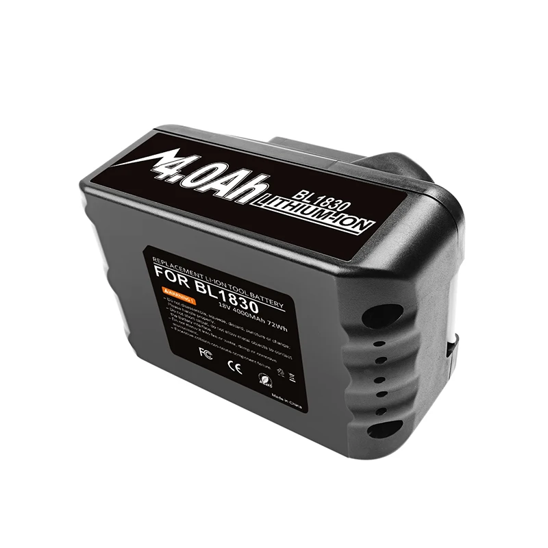 Набор сменных литиевых батарей Bonacell 18 в 4000 мАч BL1830 для дрели Makita LXT400 194205-3 194309-1 BL1815
