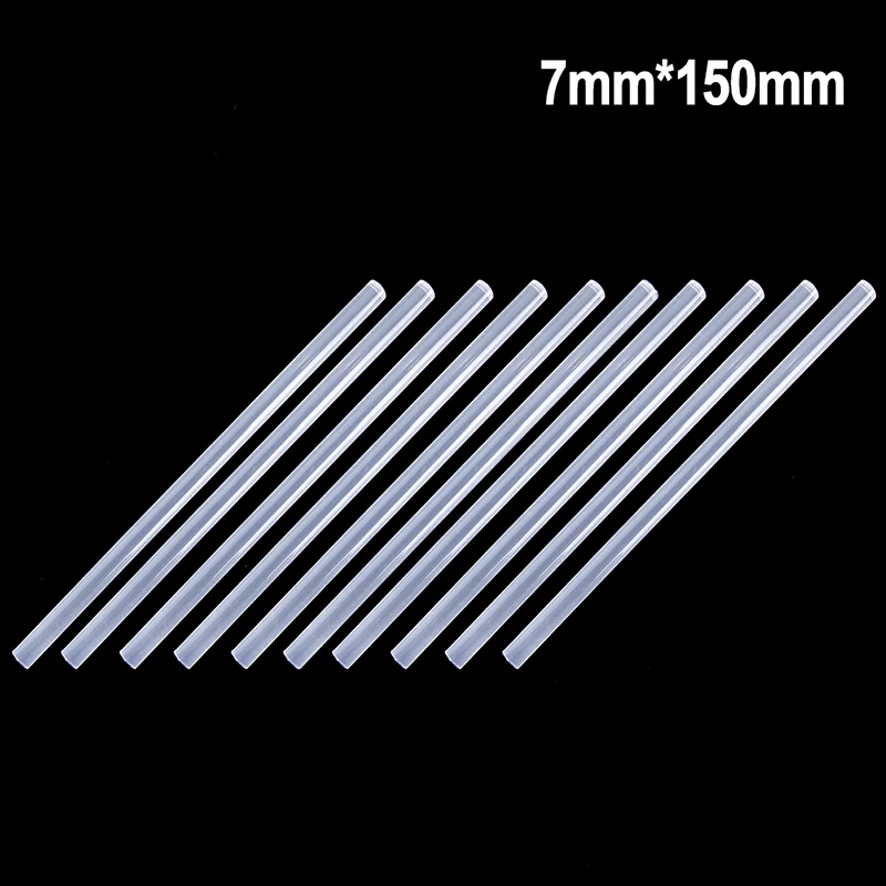 

10Pcs 7mm Translucence Hot Melt Gun Glue Sticks Plastic Sticks For Glue Gun Jewelry Tools