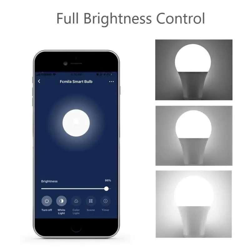 Затемняемый E27 E26 светодиодный Bluetooth Wifi умная лампа Wifi управление RGB+ W RGB+ WW умная лампа 10 Вт сменный цвет времени домашнее освещение