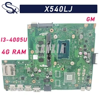 kefu x540lj laptop motherboard for asus vivobook x540la f540lj f540la f540l a540lj a540l original mainboard 4gb ram i3 4005u gm