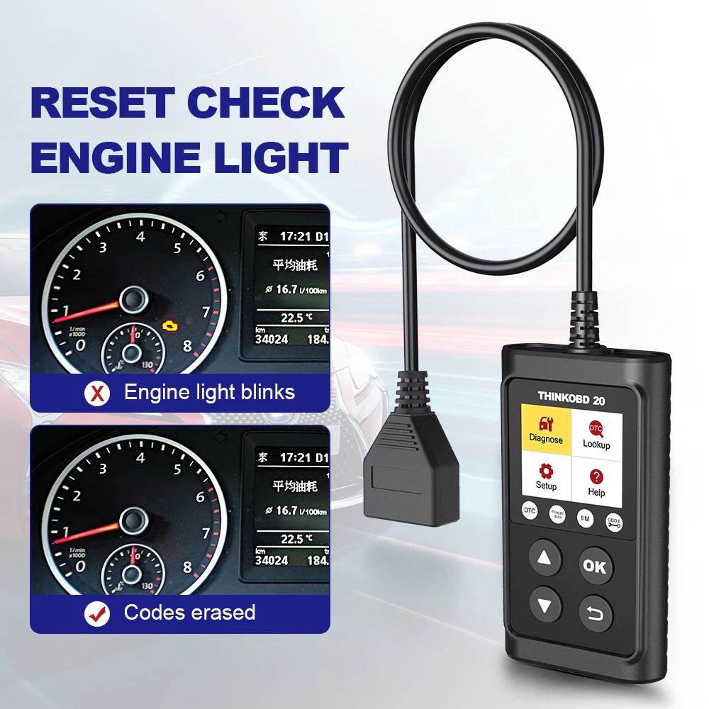 THINKCAR THINKOBD 20 OBD2 автомобильный диагностический инструмент для Toyota помощи при