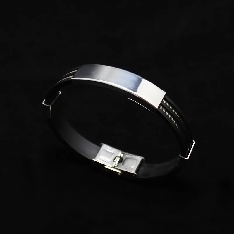 Новое поступление панк мужские подарки двухслойная стальная проволочная цепь