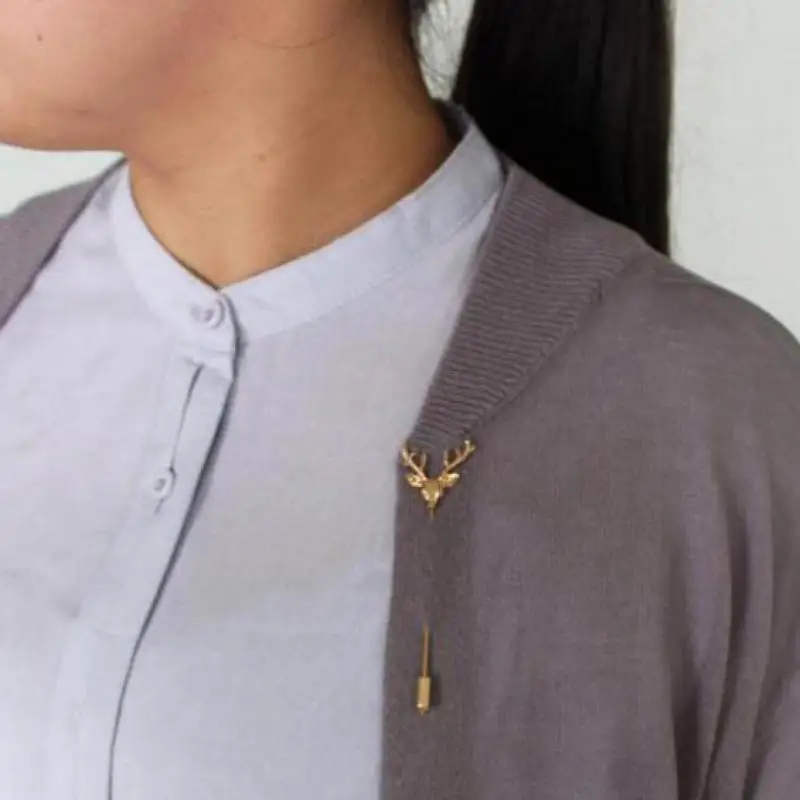 Мужская/Женская Брошь в стиле ретро Orna маленькая брошь с длинными иглами виде