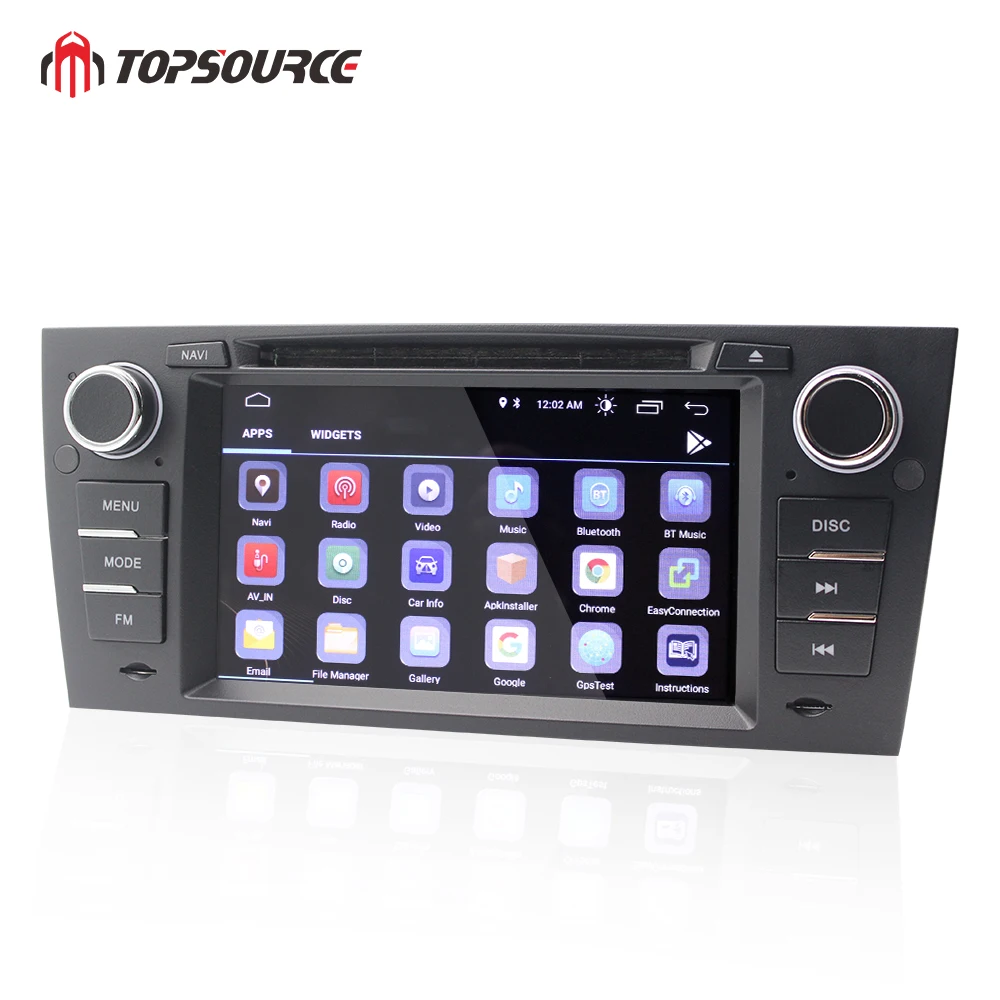 Автомобильный мультимедийный плеер TOPSOURCE Android 8 1 Din DVD GPS для BMW серии E90 / E91 E92/E93 FM