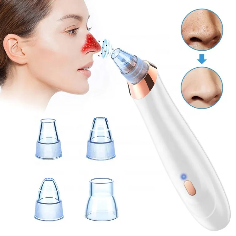 Blackhead Remover Face Deep Pore Cleaner Acne Pimple Removal Vacuum Suction Facial SPA Diamond Beauty Care Tool Skin | Красота и