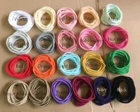 100 pcslot new solid color nylon elastic headbands super soft and non mark traceless baby headbands