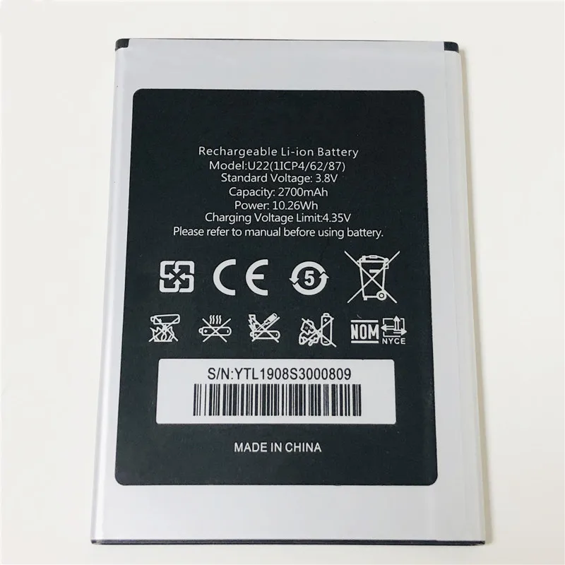 3 8 V 2700 мАч для OUKITEL U22 аккумулятор мА/ч. акумуляторная батарея Batteria батареей Batteri