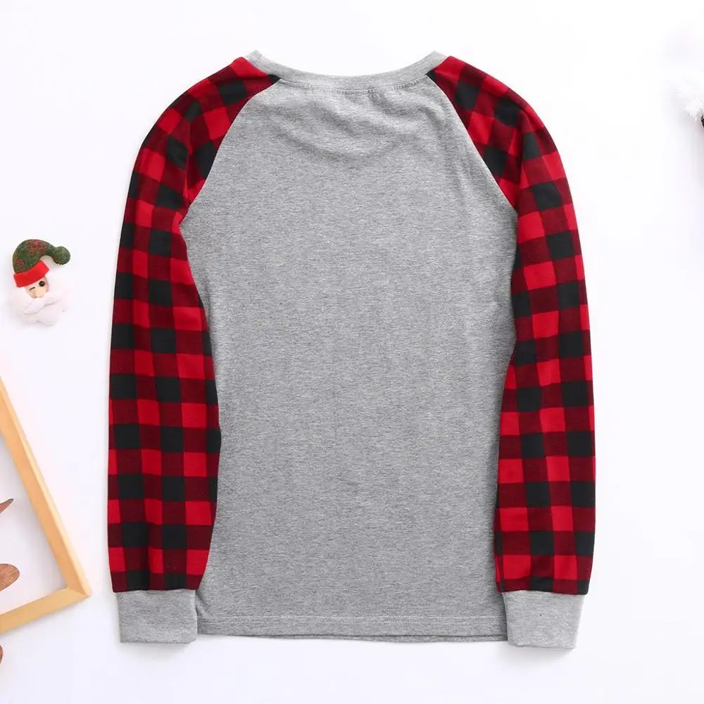 Рождественская Пижама Одинаковая одежда Костюм для родителей и ребенка Домашняя