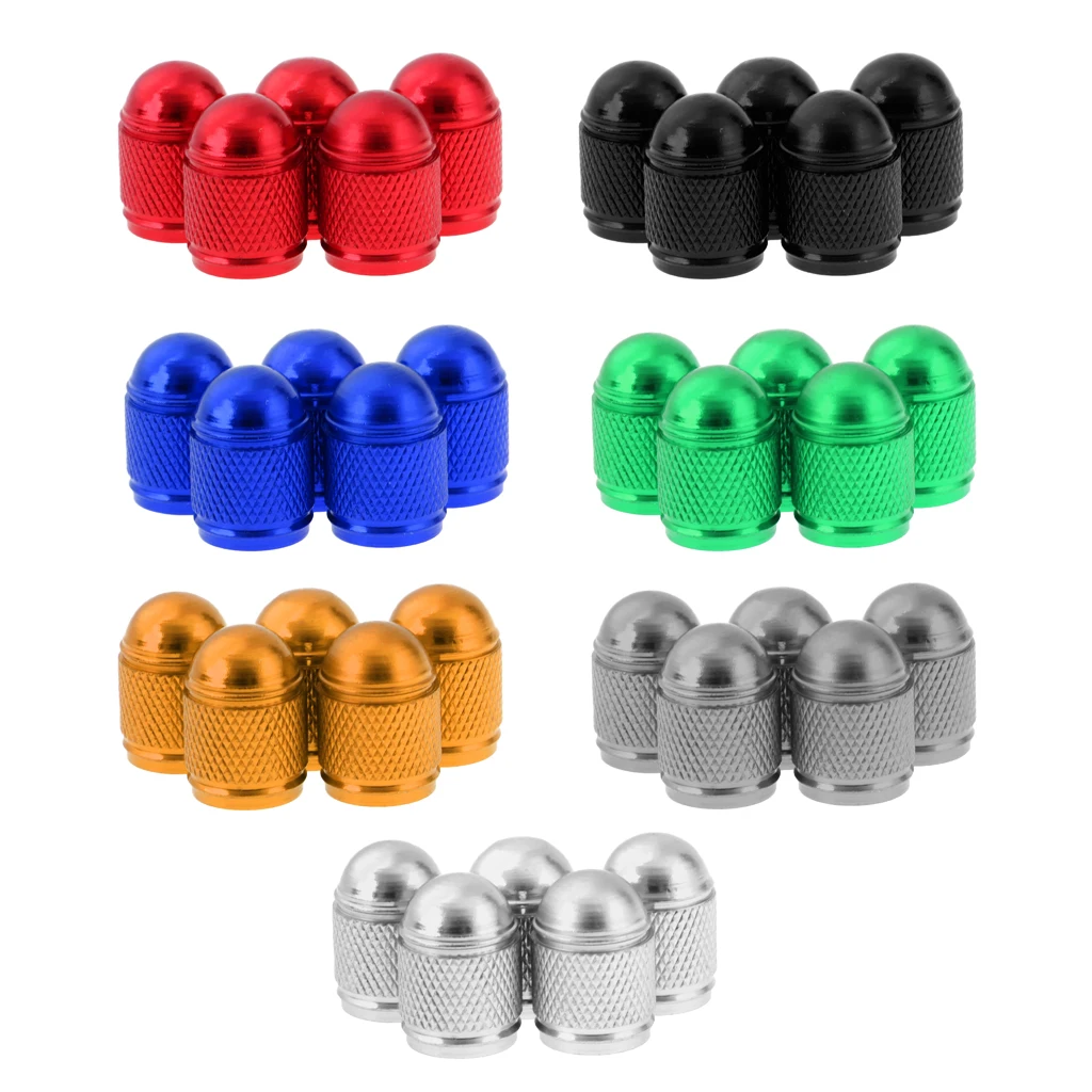 

35 Pieces Aluminum Replacement Bike Bicycle Auto Car Schrader Air Valve Dust Cap Cover Set