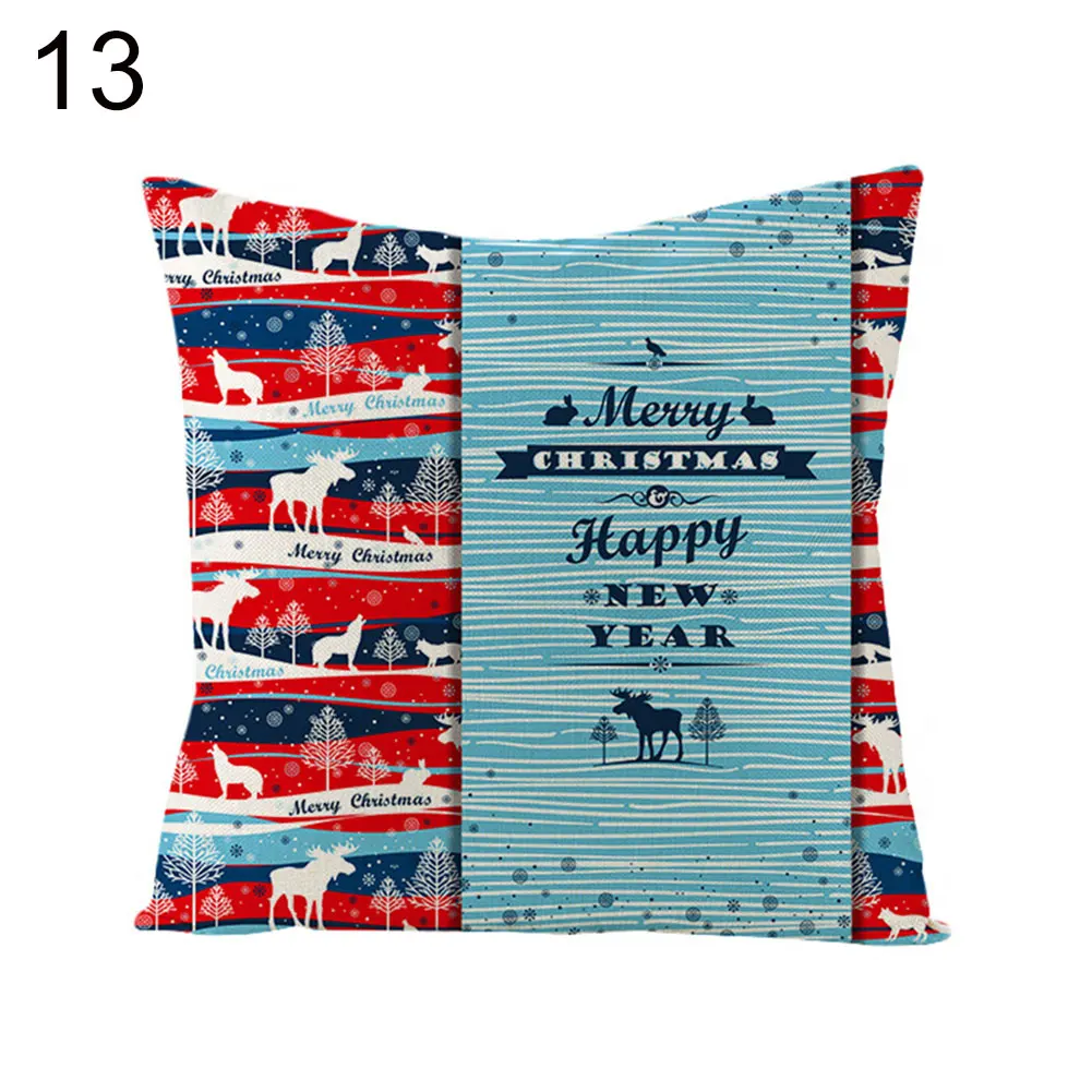 Горячая Распродажа Веселый Рождественский чехол для подушки с буквенным принтом