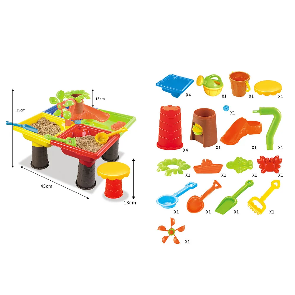 

Kids Beach Toys For Kids Beach Game Toys Sand Pit Set Beach Sandpit Table Water Outdoor Garden Play Spade Tool Toy